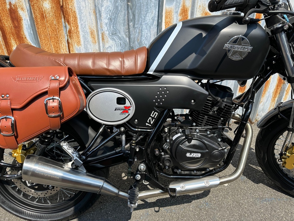 Renegade Scrambler X Caféracer 125cc Zwart