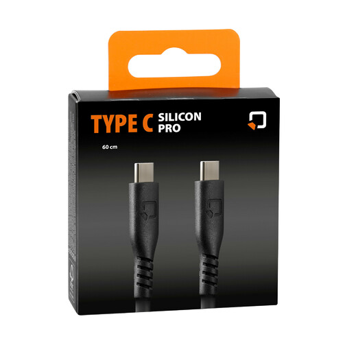 Siliconen Oplaad- & Synchronisatiekabel - Usb C -> Usb C - 60cm