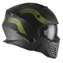 Vito Skull Helm Mat Zwart + Rood