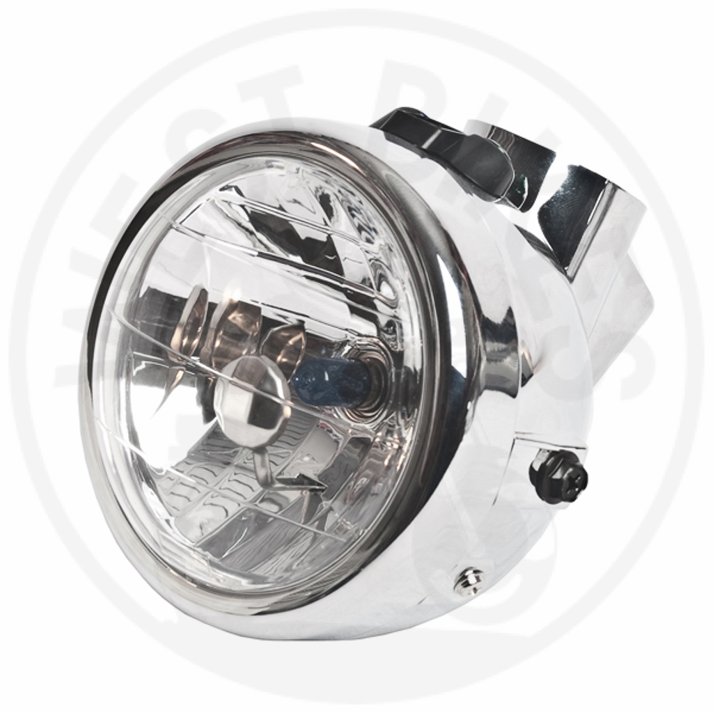 Multi Reflector Koplamp Met Chrome Behuizing - Helder (Km-Teller Voorziening)