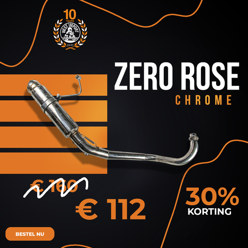 [BS1246] Uitlaat Zero Rose Rep. Chrome