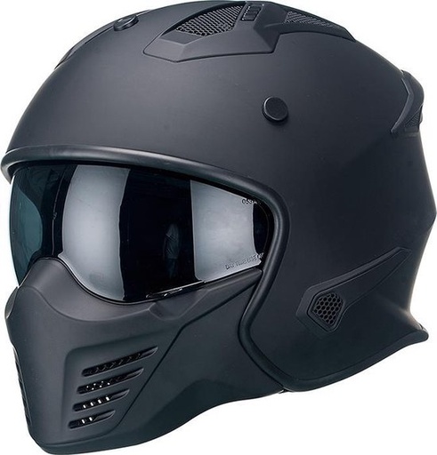 Vito Skull Helm Mat Zwart