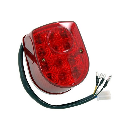 [BS1184-RED] OT Achterlicht LED Met Geïntegreerde Pinkers - Rood - Dax / Monkey / Gorilla